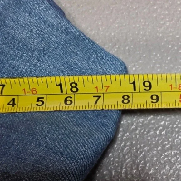 Anthropologie Womens XL Blue The Tommie Denim Eyelet Trim Dress NWT - Picture 8 of 14